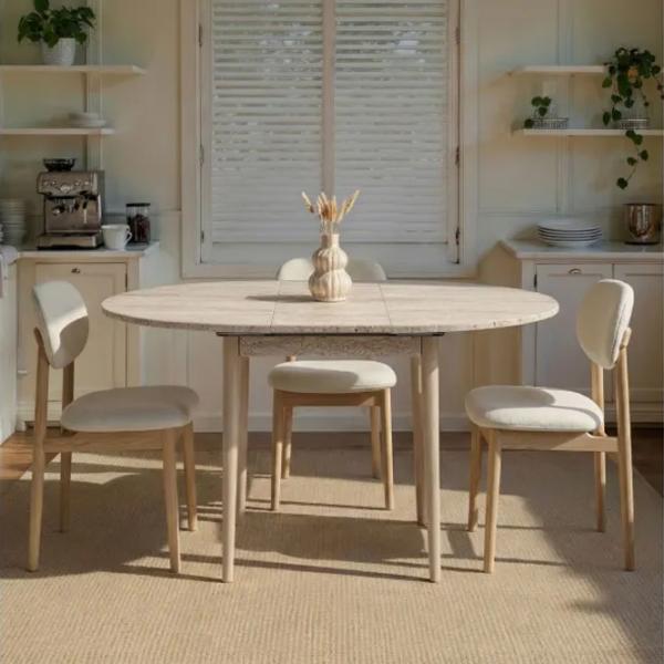 Masă de bucătărie extensibilă Trendy Viona PAL melaminat/ Travertine photo 8