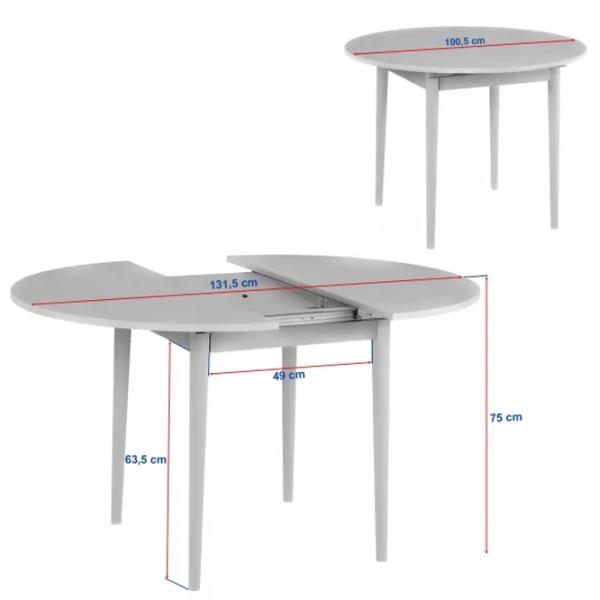 Masă de bucătărie extensibilă Trendy Viona PAL melaminat/ Travertine photo 10