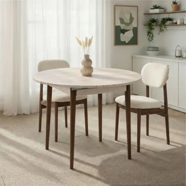 Masă de bucătărie extensibilă Trendy Viona PAL melaminat/ Travertine photo 10