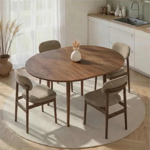 Masă de bucătărie extensibilă Trendy Viona PAL melaminat/ Barok Walnut photo 8