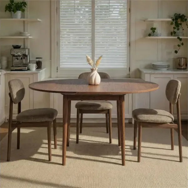 Masă de bucătărie extensibilă Trendy Viona PAL melaminat/ Barok Walnut photo 9