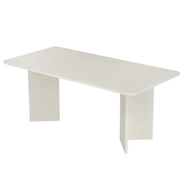 Masă de bucătărie fixă Trendy Linza PAL melaminat/ Wood White photo 1
