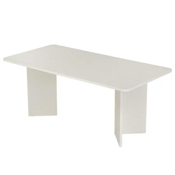 Masă de bucătărie fixă Trendy Linza PAL melaminat/ Wood White photo 1