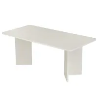 Кухонный стол зафиксированный Trendy Linza Меламиновая ДСП/ Wood White