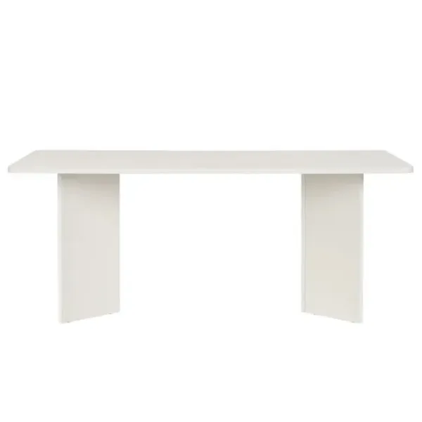 Masă de bucătărie fixă Trendy Linza PAL melaminat/ Wood White photo 2
