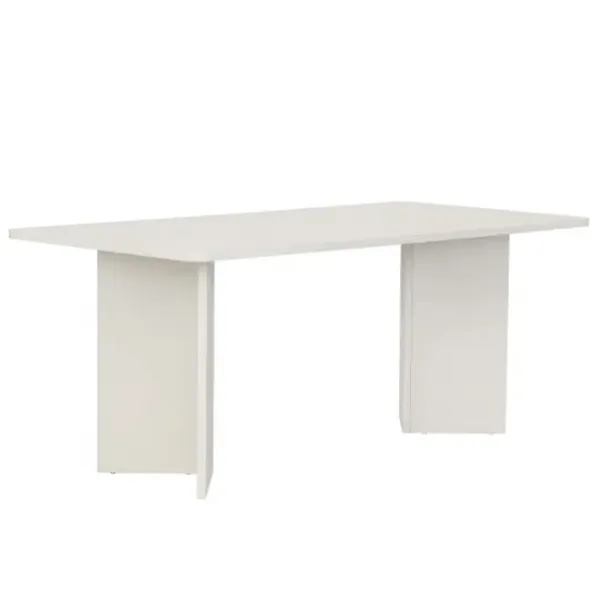 Masă de bucătărie fixă Trendy Linza PAL melaminat/ Wood White photo 3
