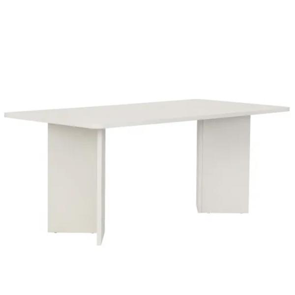 Masă de bucătărie fixă Trendy Linza PAL melaminat/ Wood White photo 3
