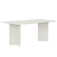 Кухонный стол зафиксированный Trendy Linza Меламиновая ДСП/ Wood White photo 3
