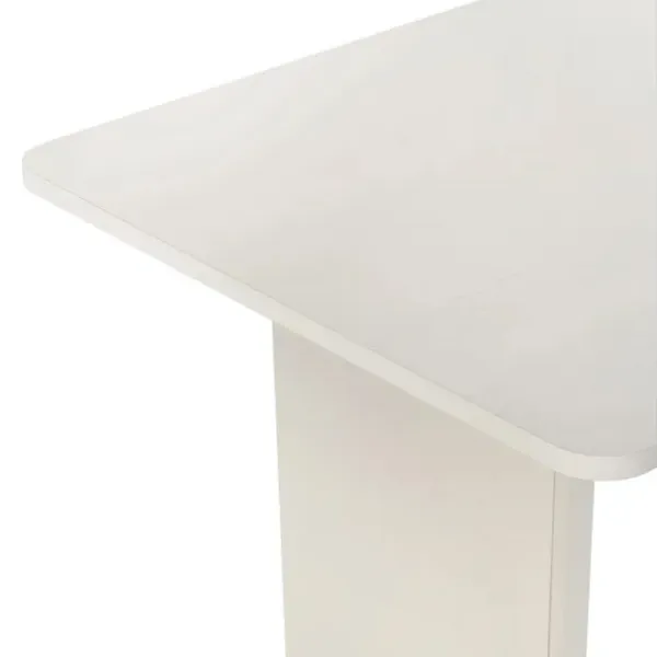 Masă de bucătărie fixă Trendy Linza PAL melaminat/ Wood White photo 5