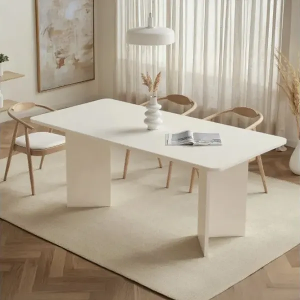 Masă de bucătărie fixă Trendy Linza PAL melaminat/ Wood White photo 8