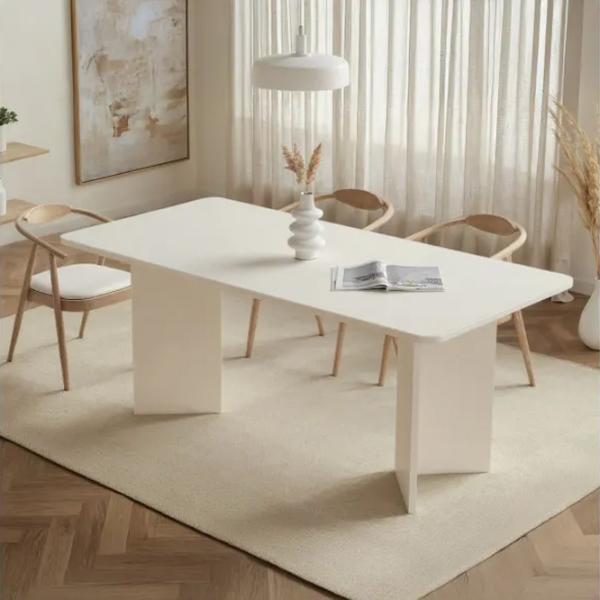 Masă de bucătărie fixă Trendy Linza PAL melaminat/ Wood White photo 8
