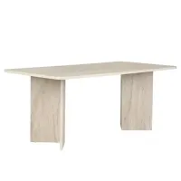 Кухонный стол зафиксированный Trendy Linza Меламиновая ДСП/ Travertine photo 2