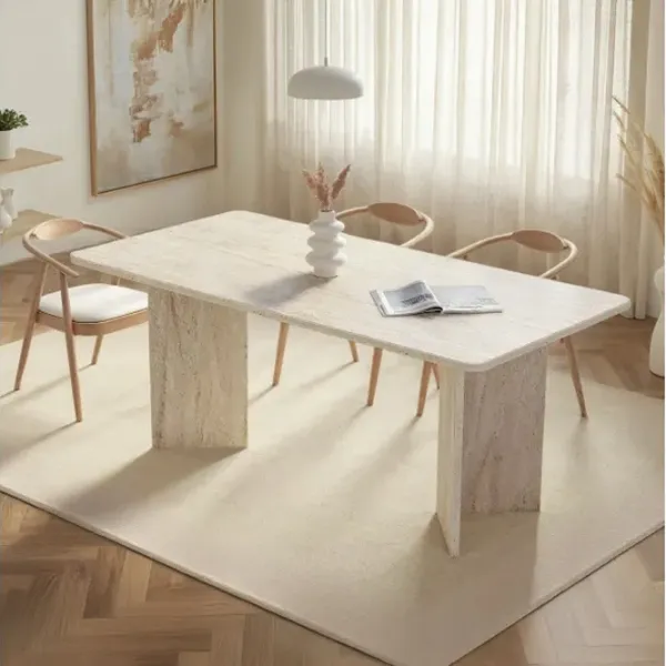 Masă de bucătărie fixă Trendy Linza PAL melaminat/ Travertine photo 8