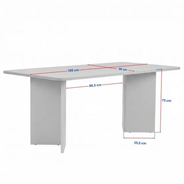 Masă de bucătărie fixă Trendy Linza PAL melaminat/ Milano Walnut photo 6