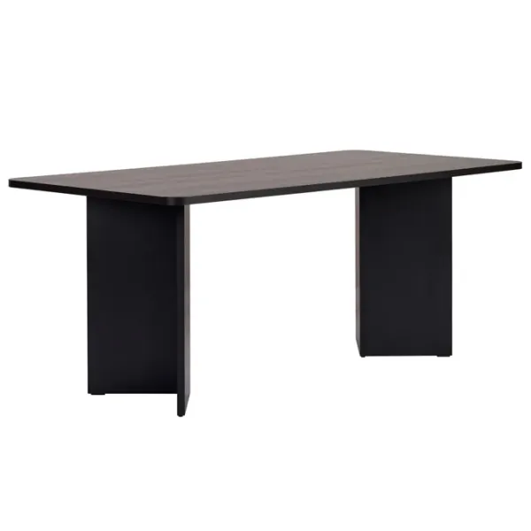 Masă de bucătărie fixă Trendy Linza PAL melaminat/ Wood Black photo 2