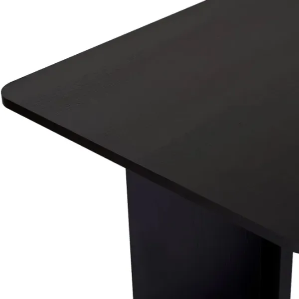 Masă de bucătărie fixă Trendy Linza PAL melaminat/ Wood Black photo 5