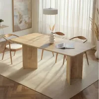Кухонный стол зафиксированный Trendy Linza Меламиновая ДСП/ Honey Oak photo 8