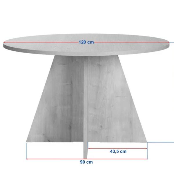 Masă de bucătărie fixă Trendy Virella PAL melaminat/ Sapphire Oak photo 5