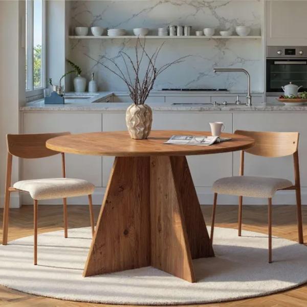Masă de bucătărie fixă Trendy Virella PAL melaminat/ Atlantic Pine photo 6