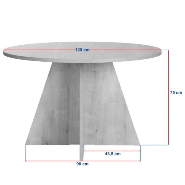 Masă de bucătărie fixă Trendy Virella PAL melaminat/ Travertine photo 8