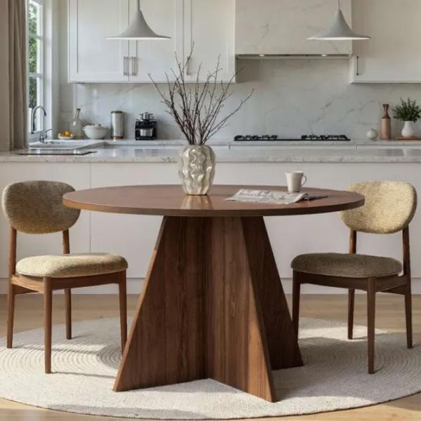 Masă de bucătărie fixă Trendy Virella PAL melaminat/ Venezia Walnut photo 6