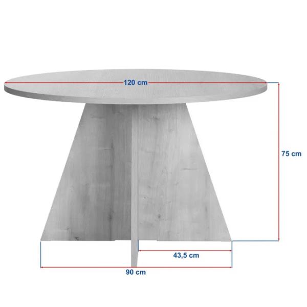 Masă de bucătărie fixă Trendy Virella PAL melaminat/ Venezia Walnut photo 8