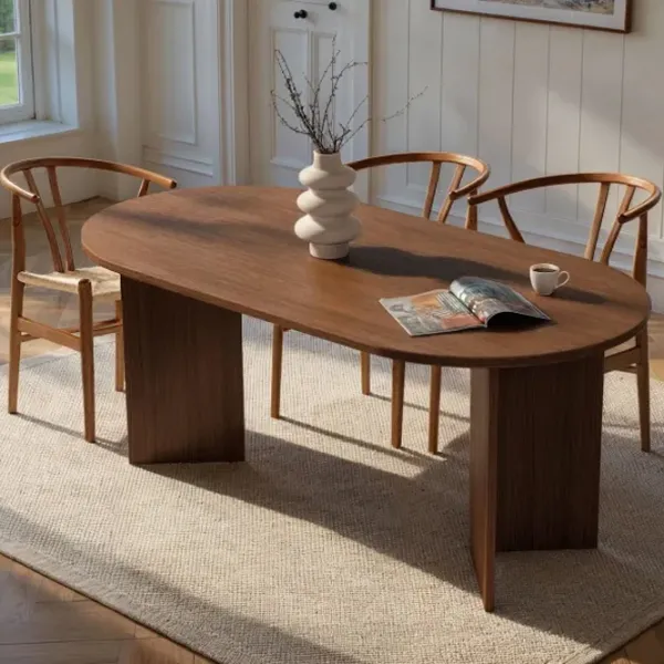Masă de bucătărie fixă Trendy Sablin PAL melaminat/ Milano Walnut photo 9