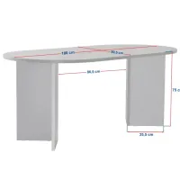 Кухонный стол зафиксированный Trendy Sablin Меламиновая ДСП/ Travertine photo 8
