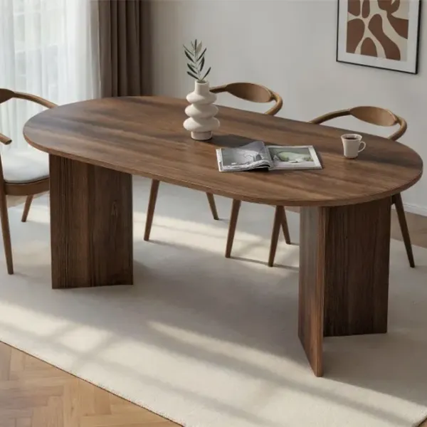 Masă de bucătărie fixă Trendy Sablin PAL melaminat/ Venezia Walnut photo 9