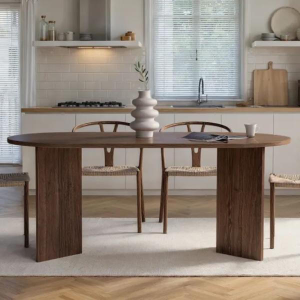 Masă de bucătărie fixă Trendy Sablin PAL melaminat/ Venezia Walnut photo 10