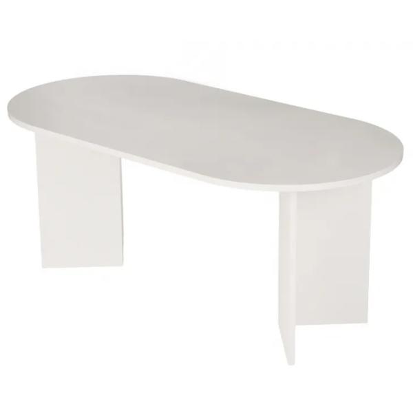 Masă de bucătărie fixă Trendy Sablin PAL melaminat/ Wood White photo 1