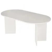 Masă de bucătărie fixă Trendy Sablin PAL melaminat/ Wood White
