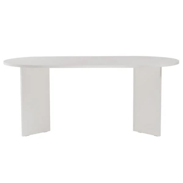 Masă de bucătărie fixă Trendy Sablin PAL melaminat/ Wood White photo 3