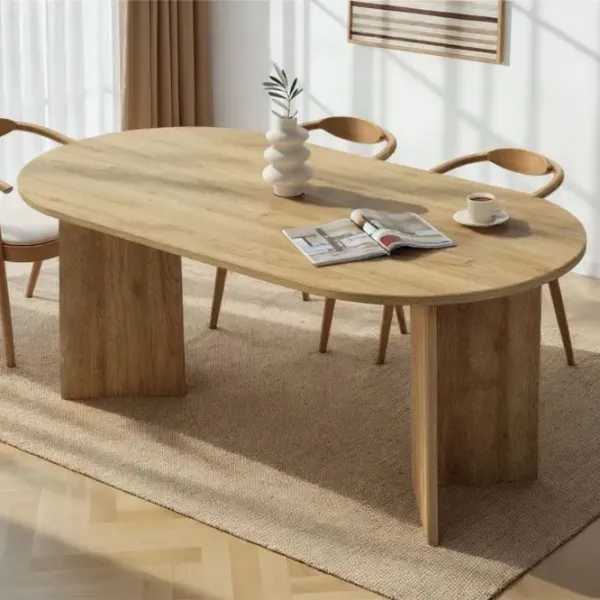 Masă de bucătărie fixă Trendy Sablin PAL melaminat/ Cadiz Oak photo 9
