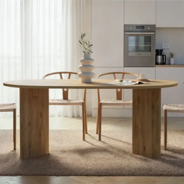 Masă de bucătărie fixă Trendy Sablin PAL melaminat/ Cadiz Oak photo 10