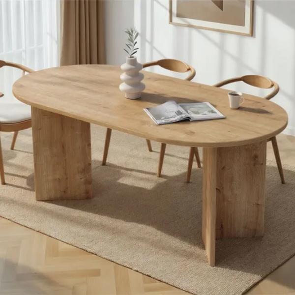 Masă de bucătărie fixă Trendy Sablin PAL melaminat/ Sapphire Oak photo 8