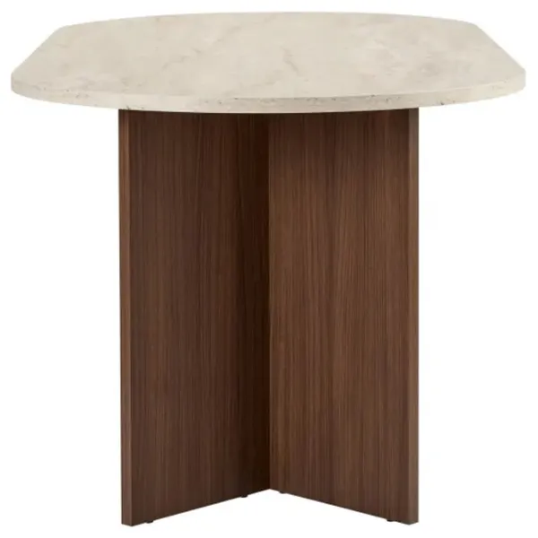 Masă de bucătărie fixă Trendy Sablin PAL melaminat/ Travertine photo 4