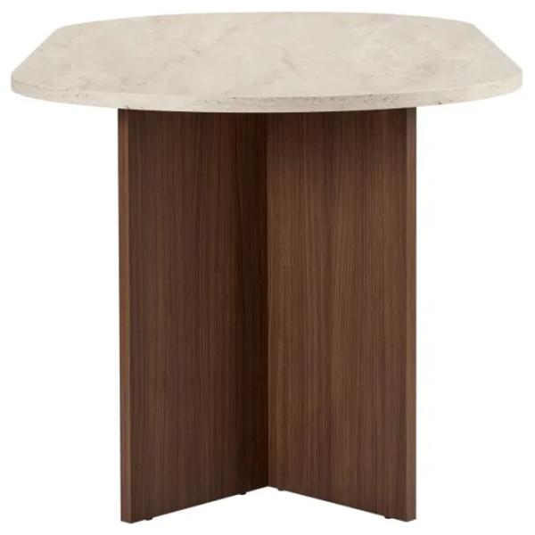 Masă de bucătărie fixă Trendy Sablin PAL melaminat/ Travertine photo 4