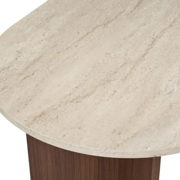 Masă de bucătărie fixă Trendy Sablin PAL melaminat/ Travertine photo 5