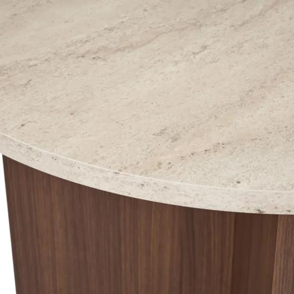 Masă de bucătărie fixă Trendy Sablin PAL melaminat/ Travertine photo 6