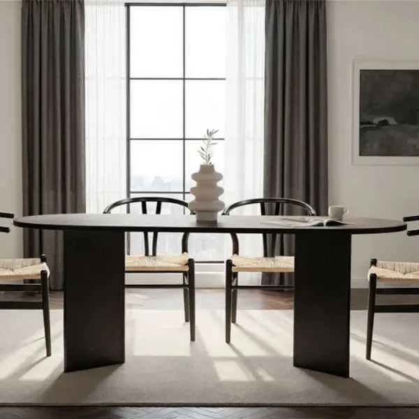Masă de bucătărie fixă Trendy Sabella PAL melaminat/ Wood Black photo 9