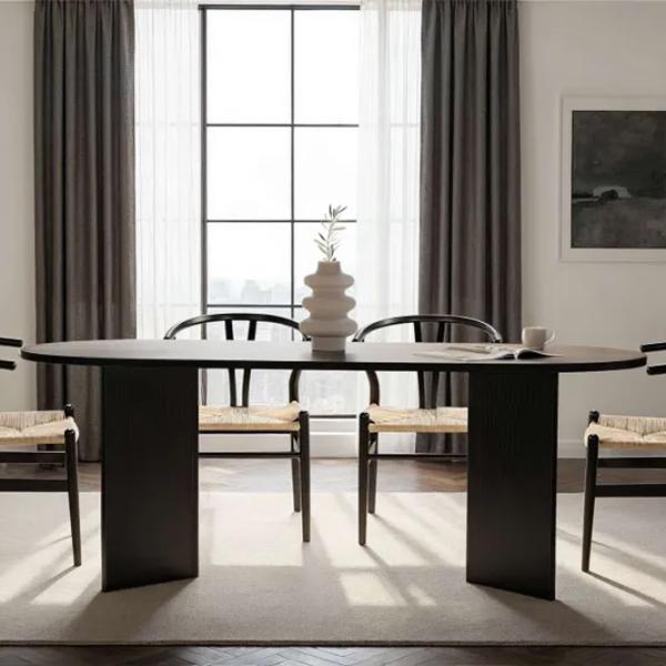 Masă de bucătărie fixă Trendy Sabella PAL melaminat/ Wood Black photo 9