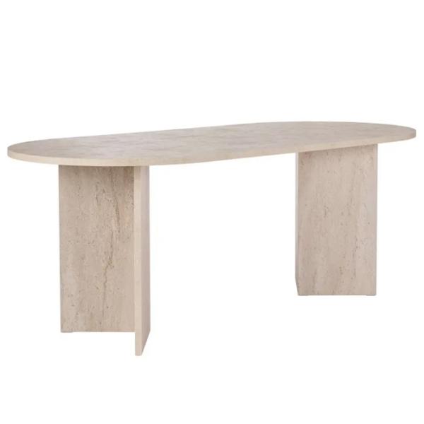 Masă de bucătărie fixă Trendy Sabella PAL melaminat/ Travertine photo 3