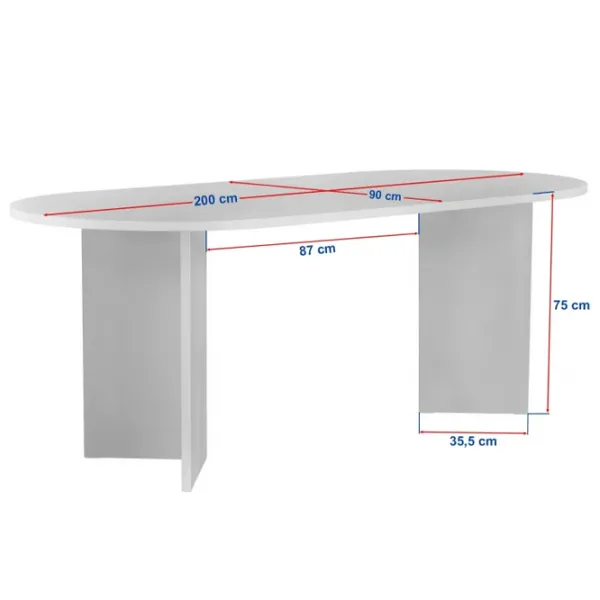 Masă de bucătărie fixă Trendy Sabella PAL melaminat/ Travertine photo 10