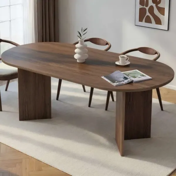 Masă de bucătărie fixă Trendy Sabella PAL melaminat/ Venezia Walnut photo 7