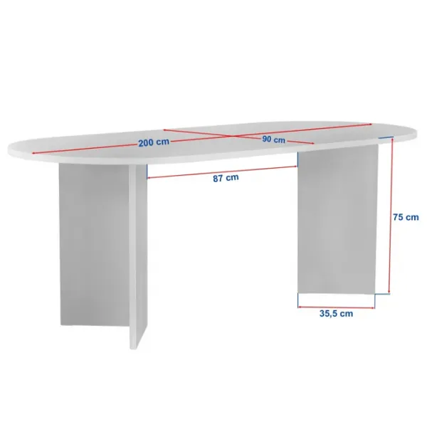 Masă de bucătărie fixă Trendy Sabella PAL melaminat/ Venezia Walnut photo 9