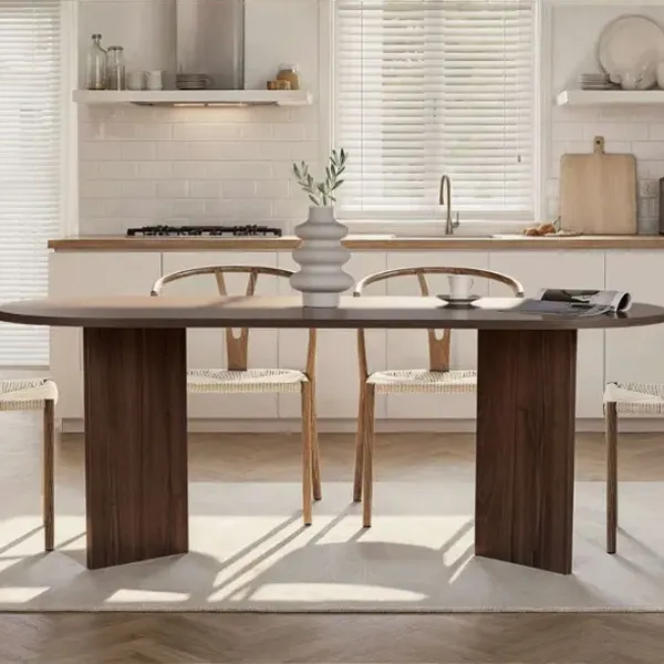 Masă de bucătărie fixă Trendy Sabella PAL melaminat/ Venezia Walnut photo 10