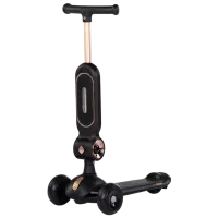 Trotinetă pentru copii cu trei roți Chipolino Bloomi (DSBLO0261BK) 50 kg/ Black