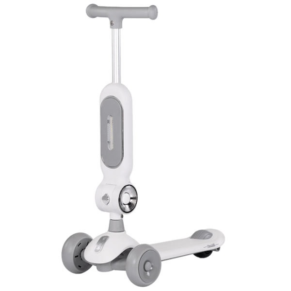 Trotinetă pentru copii cu trei roți Chipolino Bloomi (DSBLO0262GY) 50 kg/ Gray photo 1