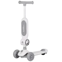 Trotinetă pentru copii cu trei roți Chipolino Bloomi (DSBLO0262GY) 50 kg/ Gray